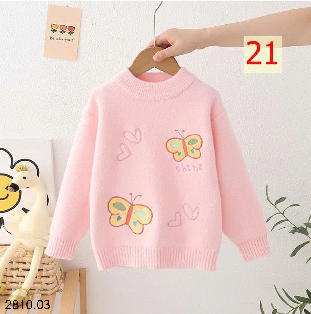 25HA2810.03 - ÁO LEN BÉ GÁI SIÊU XINH