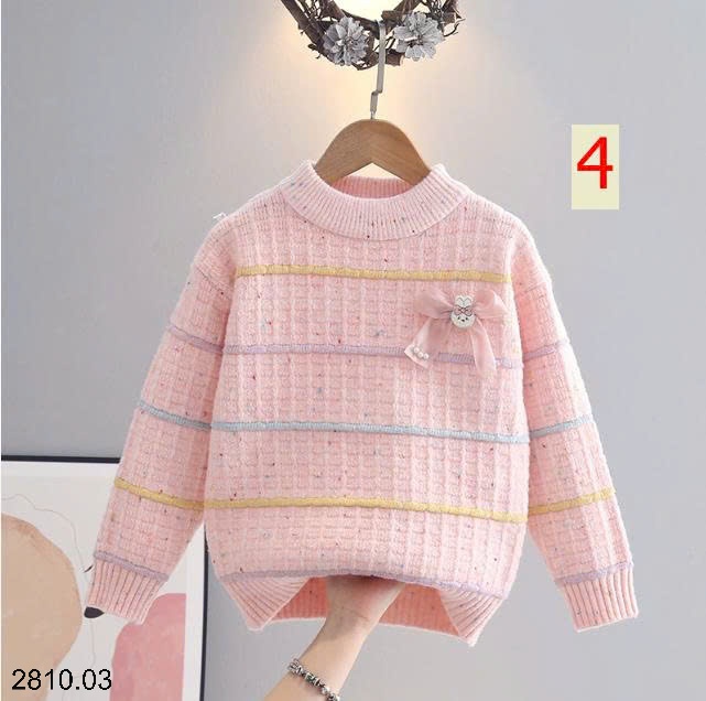 25HA2810.03 - ÁO LEN BÉ GÁI SIÊU XINH