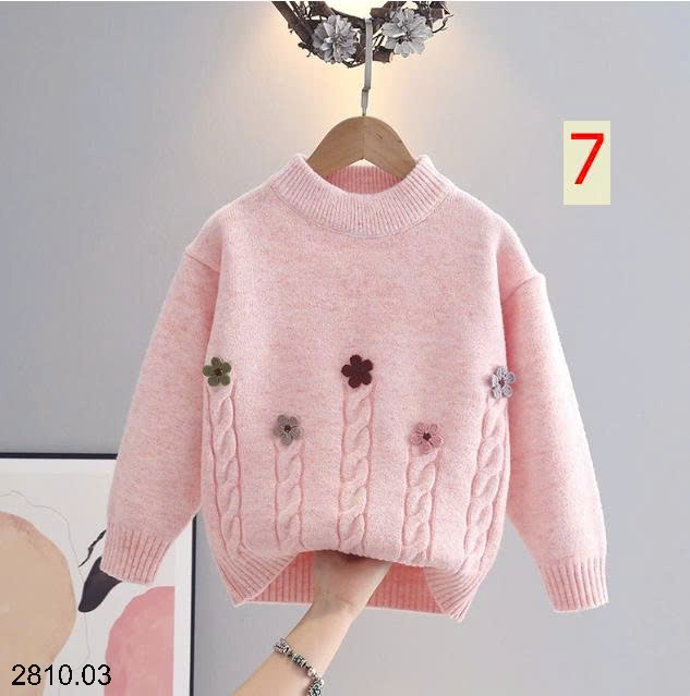 25HA2810.03 - ÁO LEN BÉ GÁI SIÊU XINH