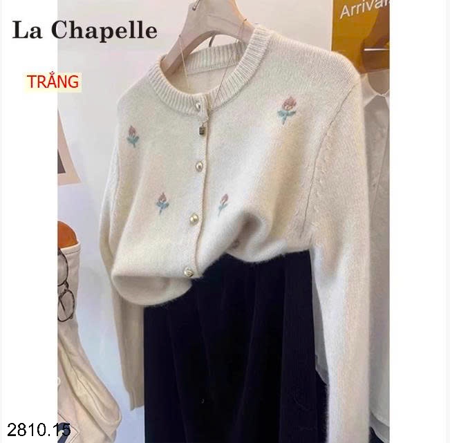 25HA2810.15 - CARDIGAN LEN THÊU HOA