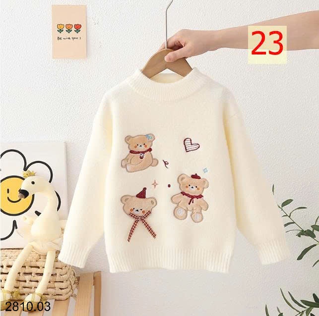 25HA2810.03 - ÁO LEN BÉ GÁI SIÊU XINH