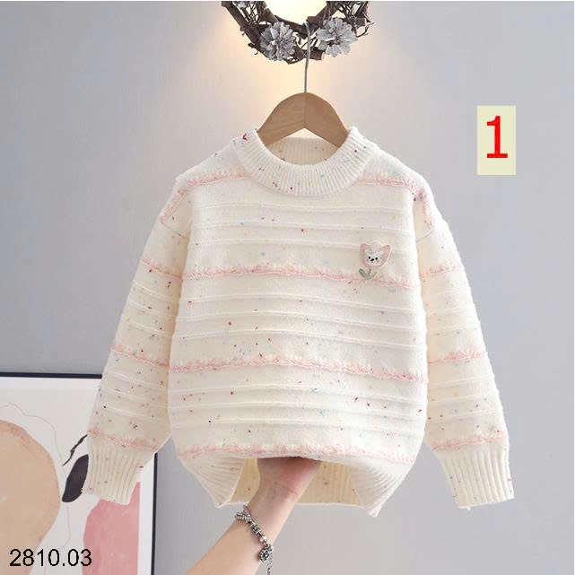 25HA2810.03 - ÁO LEN BÉ GÁI SIÊU XINH