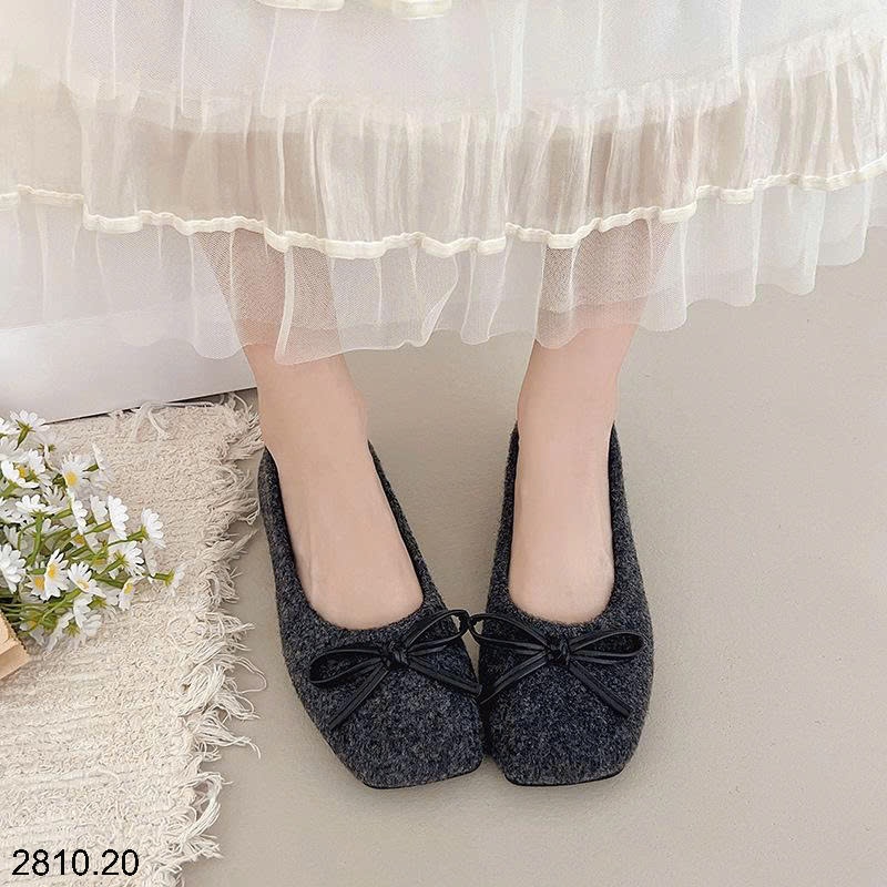 25HA2810.20 - GIÀY LƯỜI ĐÍNH NƠ NỮ