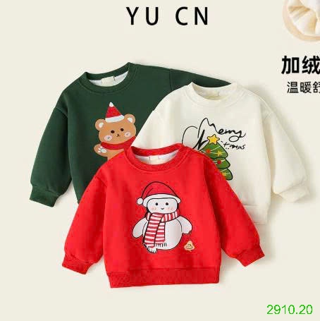 25HA2910.20 - ÁO NỈ NOEL LÓT LÔNG CHO BÉ