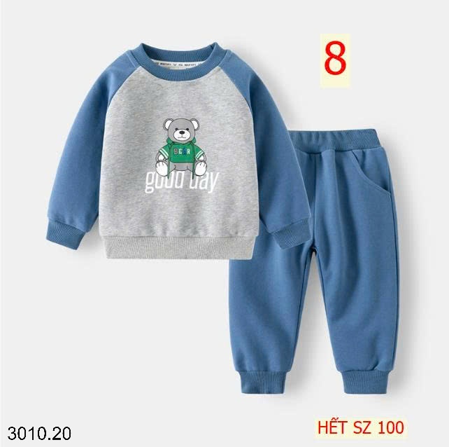 25HA3010.20 - BỘ NỈ BÉ TRAI WAPPY
