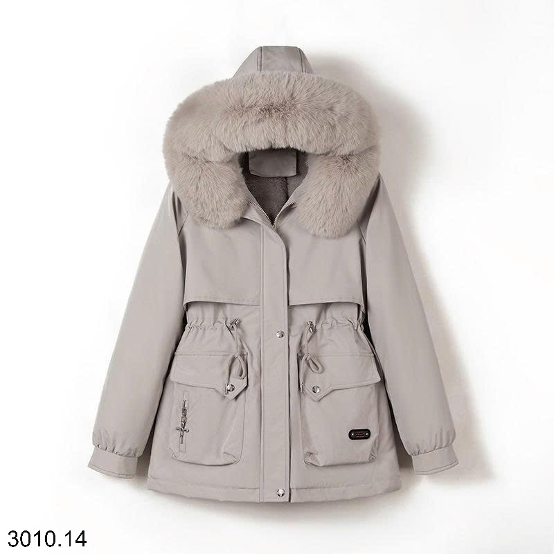 25HA3010.14 - ÁO PARKA MŨ TRÙM ĐẦU LÔNG CHO NỮ