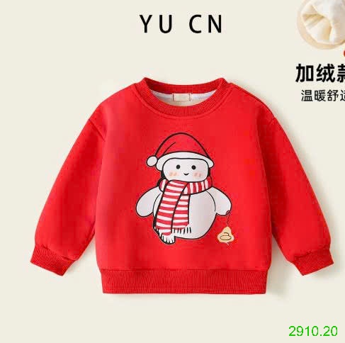 25HA2910.20 - ÁO NỈ NOEL LÓT LÔNG CHO BÉ