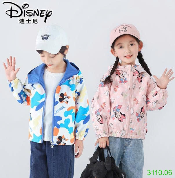 25HA3110.06 - ÁO KHOÁC GIÓ 2 MẶT DISNEY CHO BÉ YÊU
