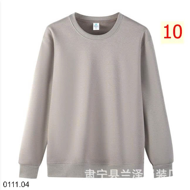 25HA0111.04 - ÁO NỈ NAM NỮ CỔ TRÒN LÓT LÔNG ẤM