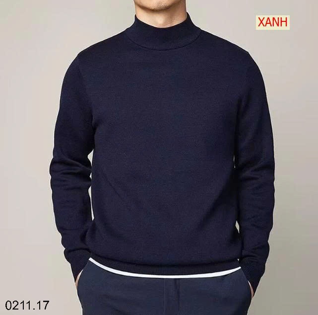 25HA0211.17 - ÁO LEN GIỮ NHIỆT CỔ LỌ NAM