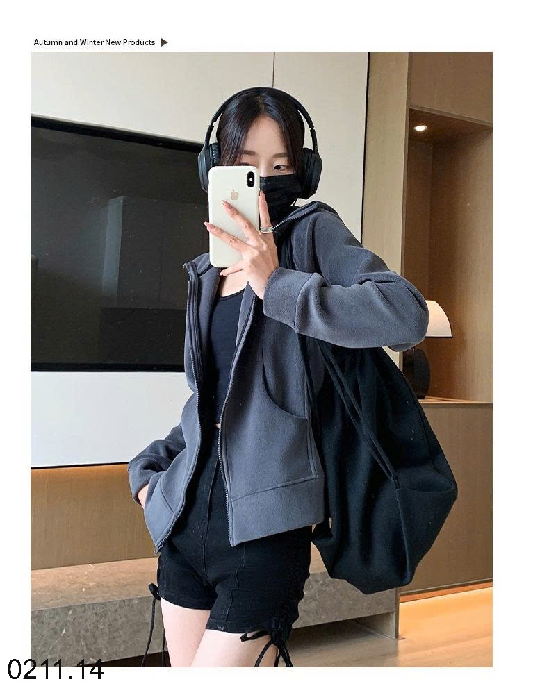 25HA0211.14 - ÁO KHOÁC LÔNG CỪU MŨ TRÙM ĐẦU