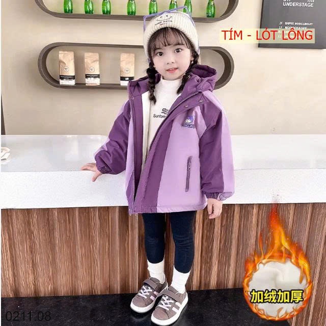 25HA0211.08 - KHOÁC GIÓ HOẠT HÌNH BÉ GÁI
