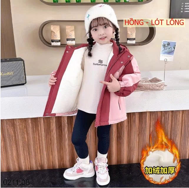 25HA0211.08 - KHOÁC GIÓ HOẠT HÌNH BÉ GÁI