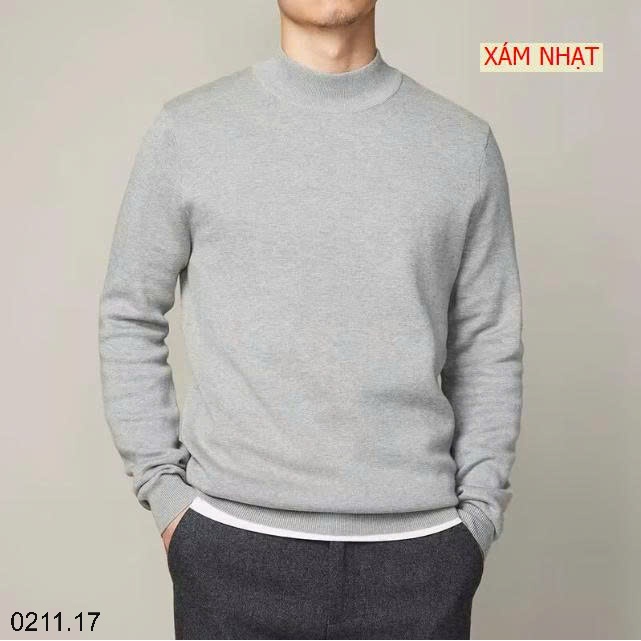 25HA0211.17 - ÁO LEN GIỮ NHIỆT CỔ LỌ NAM