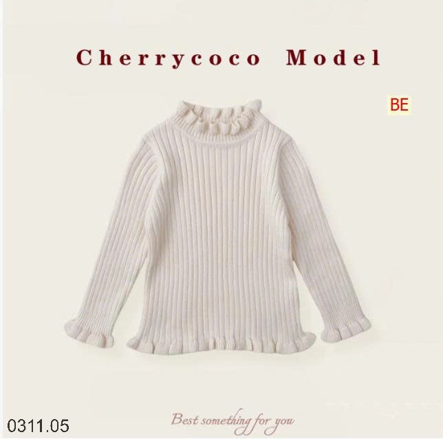 25HA0311.05 - ÁO LEN CAO CỔ CHERRY COCO QUẢNG CHÂU CAO CẤP BÉ GÁI