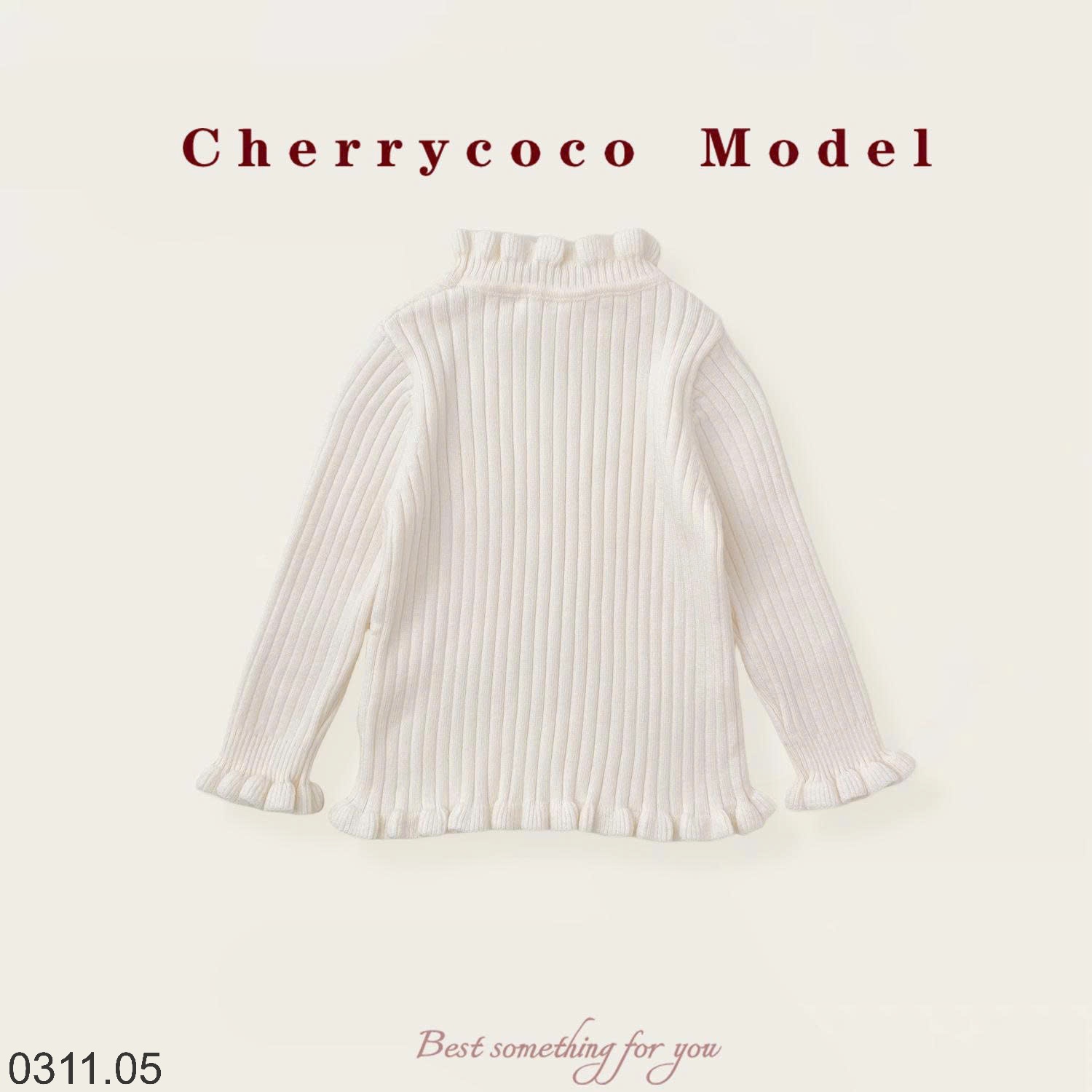 25HA0311.05 - ÁO LEN CAO CỔ CHERRY COCO QUẢNG CHÂU CAO CẤP BÉ GÁI