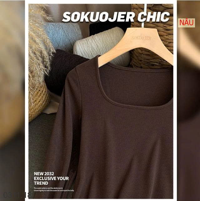25HA0311.18 - ÁO THUN TĂM CỔ U CHO NỮ