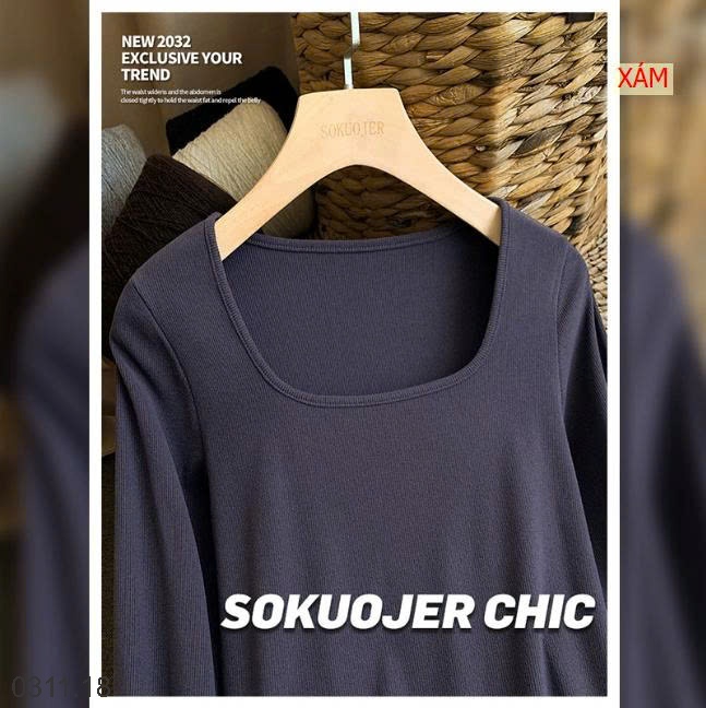 25HA0311.18 - ÁO THUN TĂM CỔ U CHO NỮ