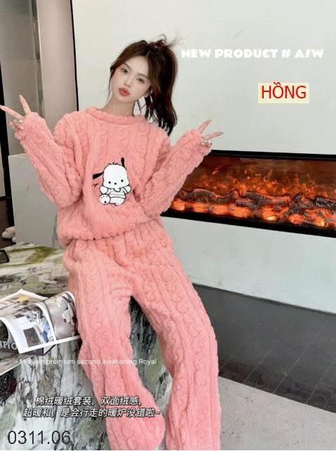 25HA0311.06 - BỘ LÔNG HOẠT HÌNH NỮ