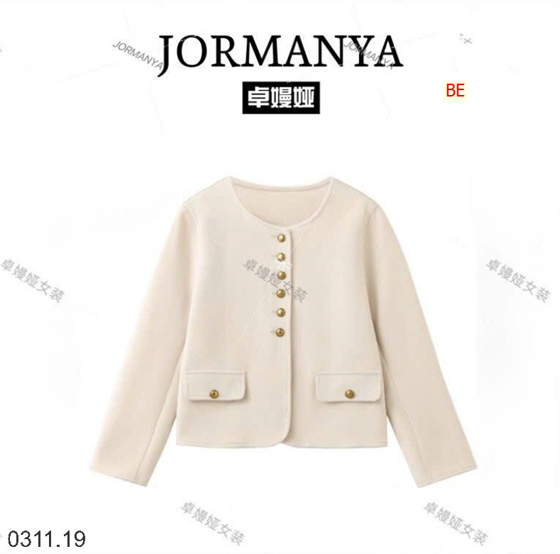 25HA0311.19 - ÁO KHOÁC DẠ JORMANYA