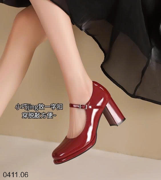 25HA0411.06 - GIÀY MARRY JANE ĐẾ TRỤ DUSTO