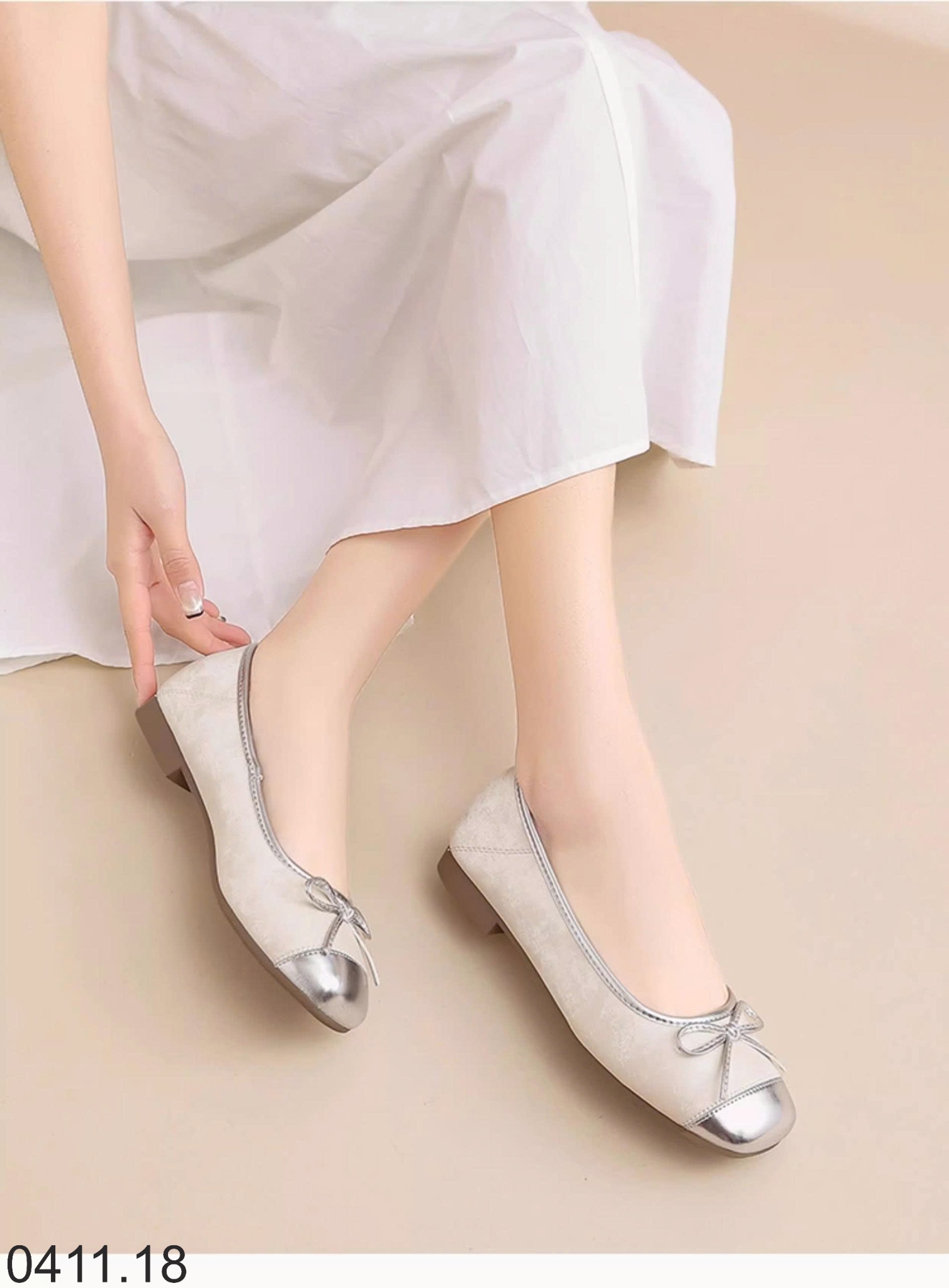 25HA0411.18 - GIÀY BỆT DUSTO NƠ XINH