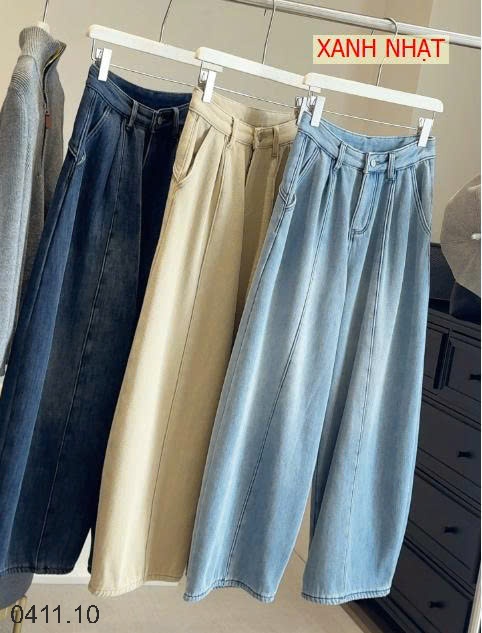 25HA0411.10 - QUẦN JEAN ỐNG RỘNG LÓT LÔNG NHÀ ANNA