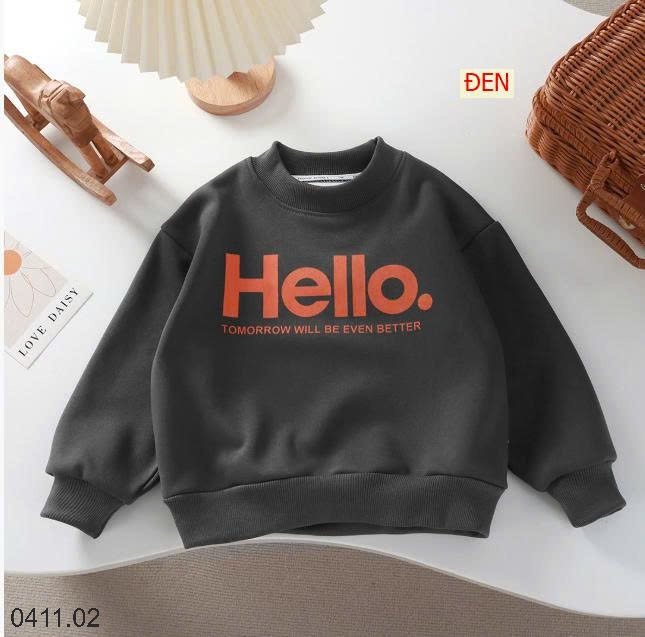 25HA0411.02 - ÁO NỈ HELLO CHO BÉ