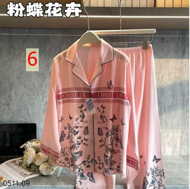 25HA0511.09 - BỘ PIJAMA LỤA XƯỚC SATIN MAD NONO