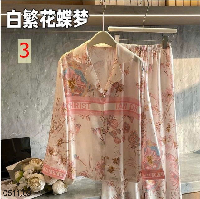 25HA0511.09 - BỘ PIJAMA LỤA XƯỚC SATIN MAD NONO