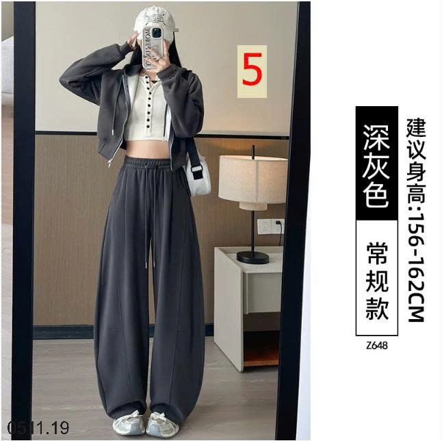 25HA0511.19 - QUẦN NỈ ỐNG RỘNG CHO NỮ