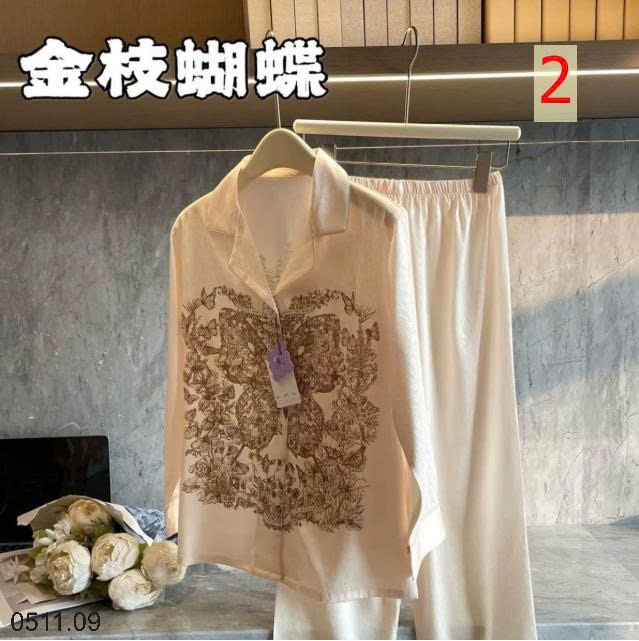 25HA0511.09 - BỘ PIJAMA LỤA XƯỚC SATIN MAD NONO