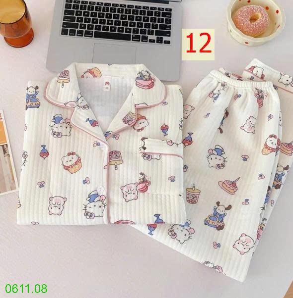25HA0611.08 - BỘ PIZAMA DÀY DẶN THU ĐÔNG CHO NỮ