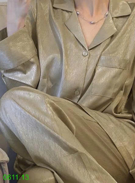 25HA0611.13 - BỘ PIJAMA LỤA XƯỚC