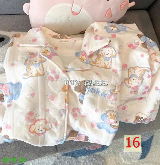 25HA0611.08 - BỘ PIZAMA DÀY DẶN THU ĐÔNG CHO NỮ