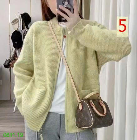 25HA0611.19 - ÁO LEN KÉO KHÓA CHO NỮ