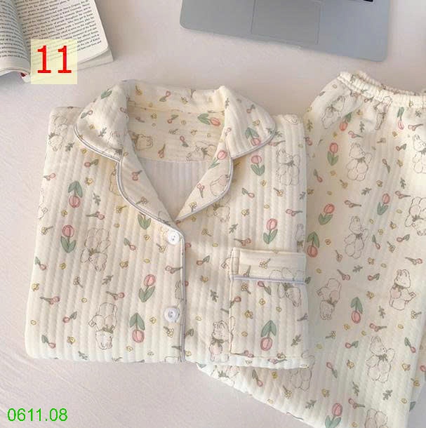 25HA0611.08 - BỘ PIZAMA DÀY DẶN THU ĐÔNG CHO NỮ