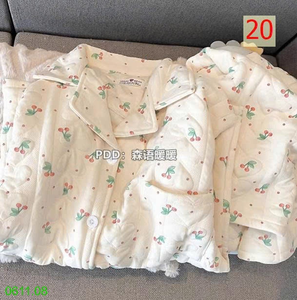 25HA0611.08 - BỘ PIZAMA DÀY DẶN THU ĐÔNG CHO NỮ