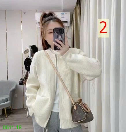 25HA0611.19 - ÁO LEN KÉO KHÓA CHO NỮ