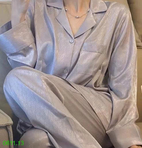 25HA0611.13 - BỘ PIJAMA LỤA XƯỚC