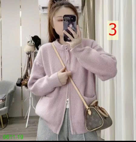 25HA0611.19 - ÁO LEN KÉO KHÓA CHO NỮ