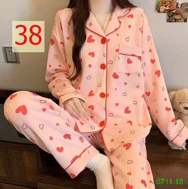 25HA0711.15 - BỘ PIZAMA NHIỀU LỚP ẤM ÁP CHO NỮ