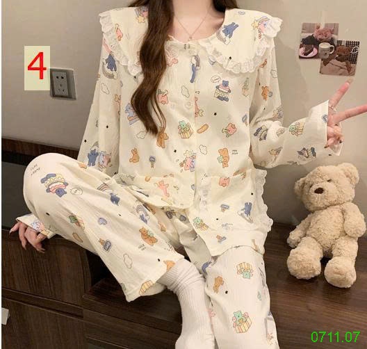 25HA0711.07 - BỘ DÀI MẶC NHÀ VIỀN BÈO TIỂU THƯ