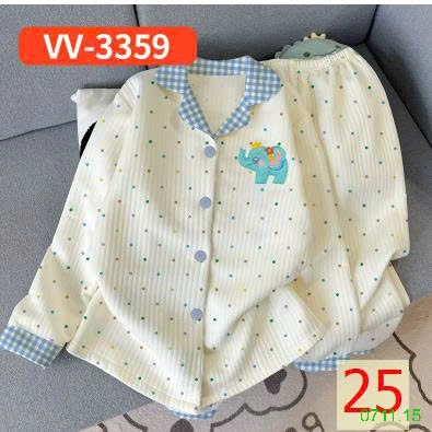 25HA0711.15 - BỘ PIZAMA NHIỀU LỚP ẤM ÁP CHO NỮ