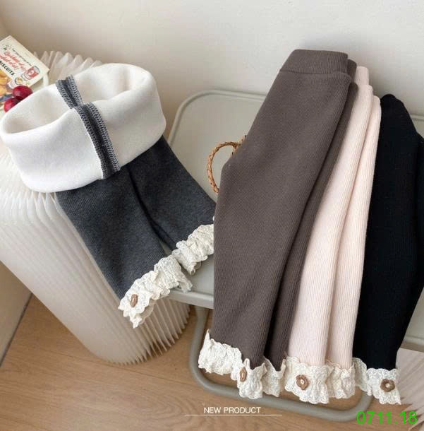 25HA0711.18 - QUẦN LEGGING LÓT NHUNG BÉ GÁI NINGLI