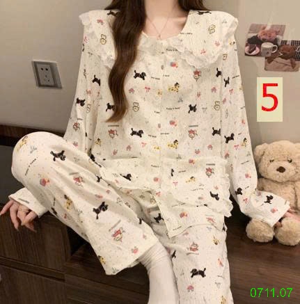 25HA0711.07 - BỘ DÀI MẶC NHÀ VIỀN BÈO TIỂU THƯ