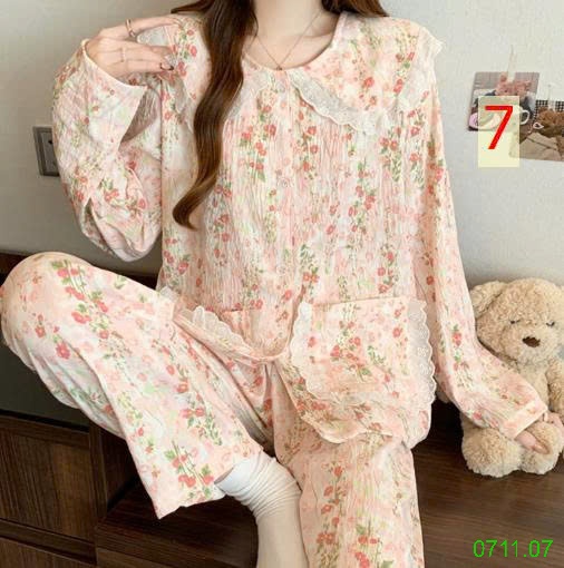 25HA0711.07 - BỘ DÀI MẶC NHÀ VIỀN BÈO TIỂU THƯ