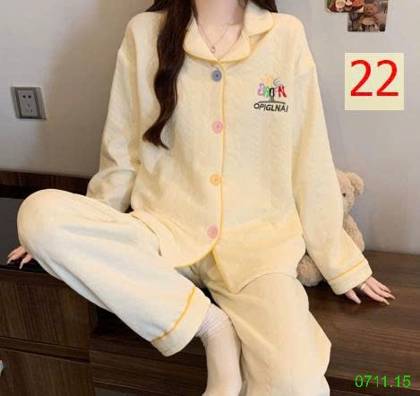 25HA0711.15 - BỘ PIZAMA NHIỀU LỚP ẤM ÁP CHO NỮ