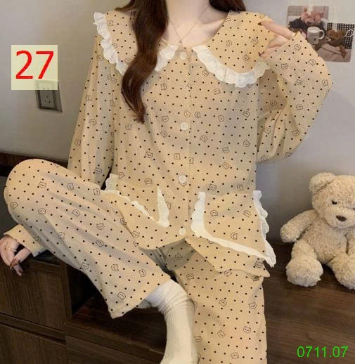 25HA0711.07 - BỘ DÀI MẶC NHÀ VIỀN BÈO TIỂU THƯ