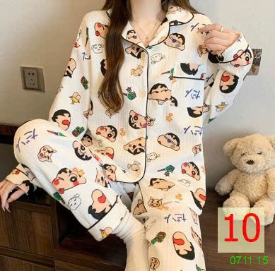 25HA0711.15 - BỘ PIZAMA NHIỀU LỚP ẤM ÁP CHO NỮ